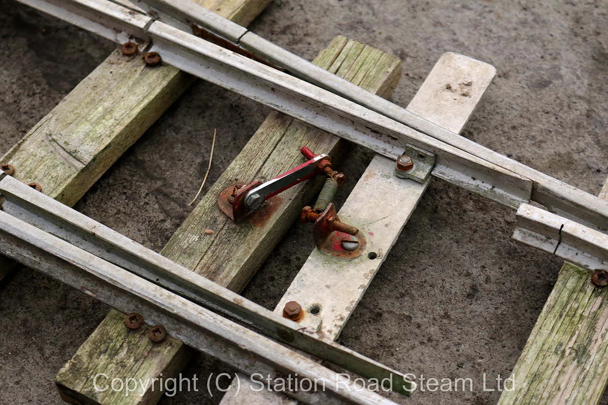 Quantity 5 inch gauge track with four turnouts
