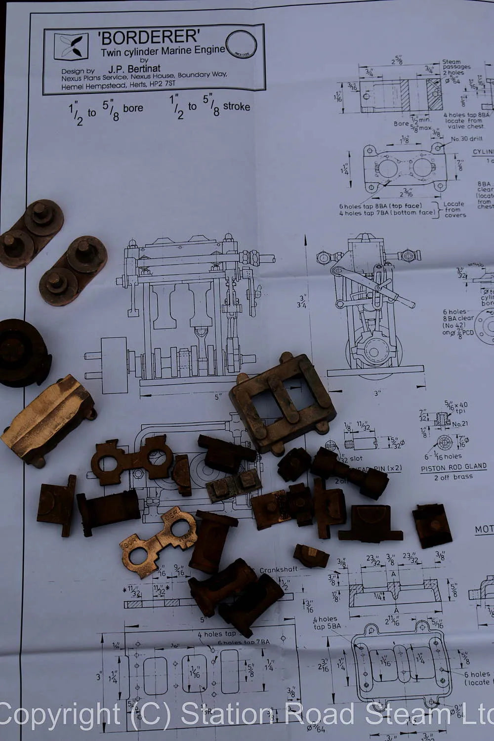 "Borderer" stationary engine castings