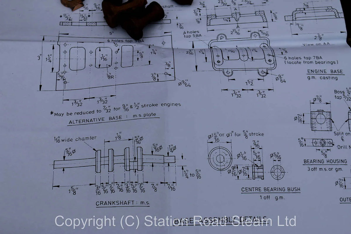 "Borderer" stationary engine castings