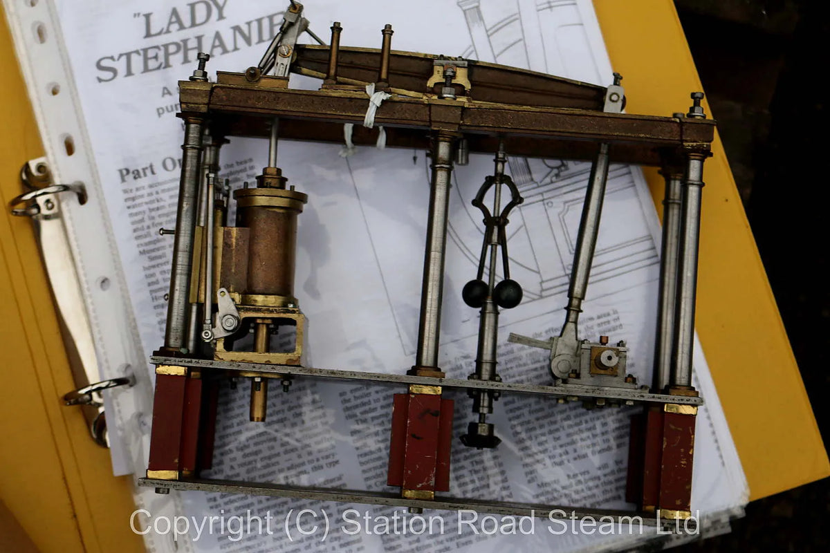 Part-built "Lady Stephanie" beam engine