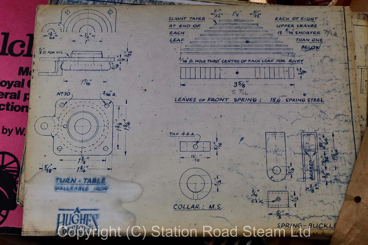 Part-built 2 1/4 inch scale Allchin agricultural engine
