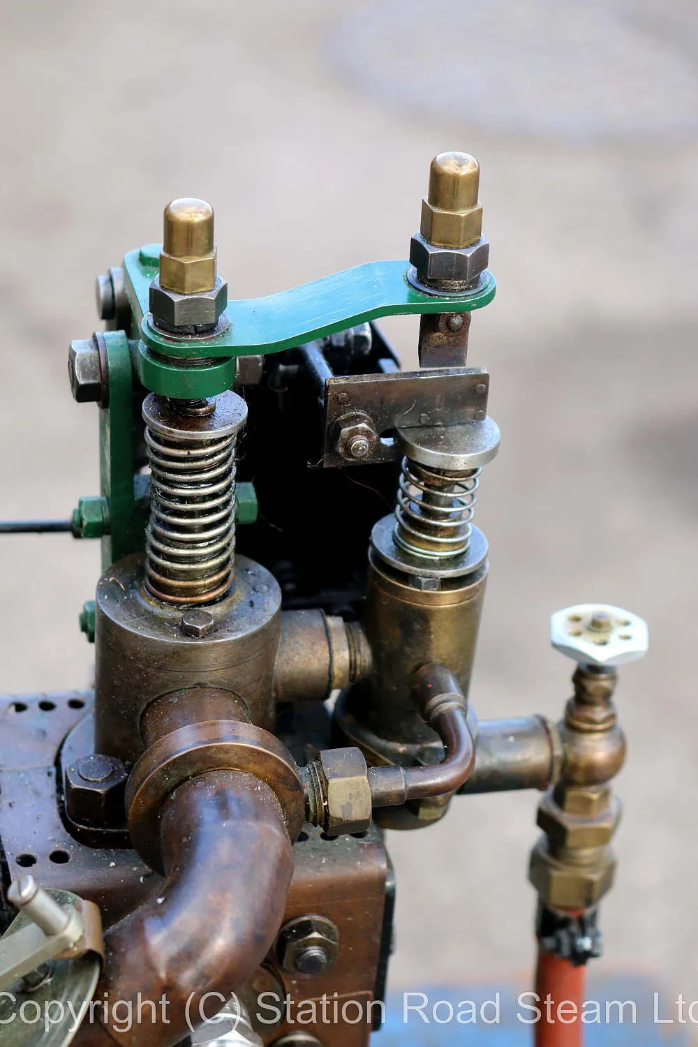 Large model open crank gas engine