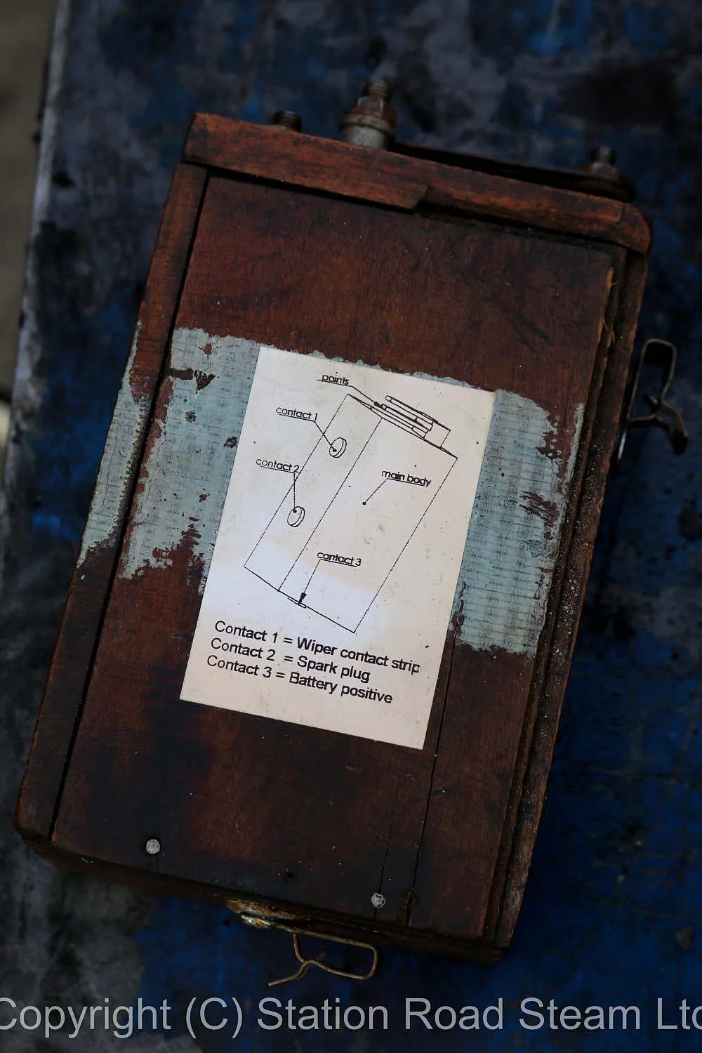 Large model open crank gas engine