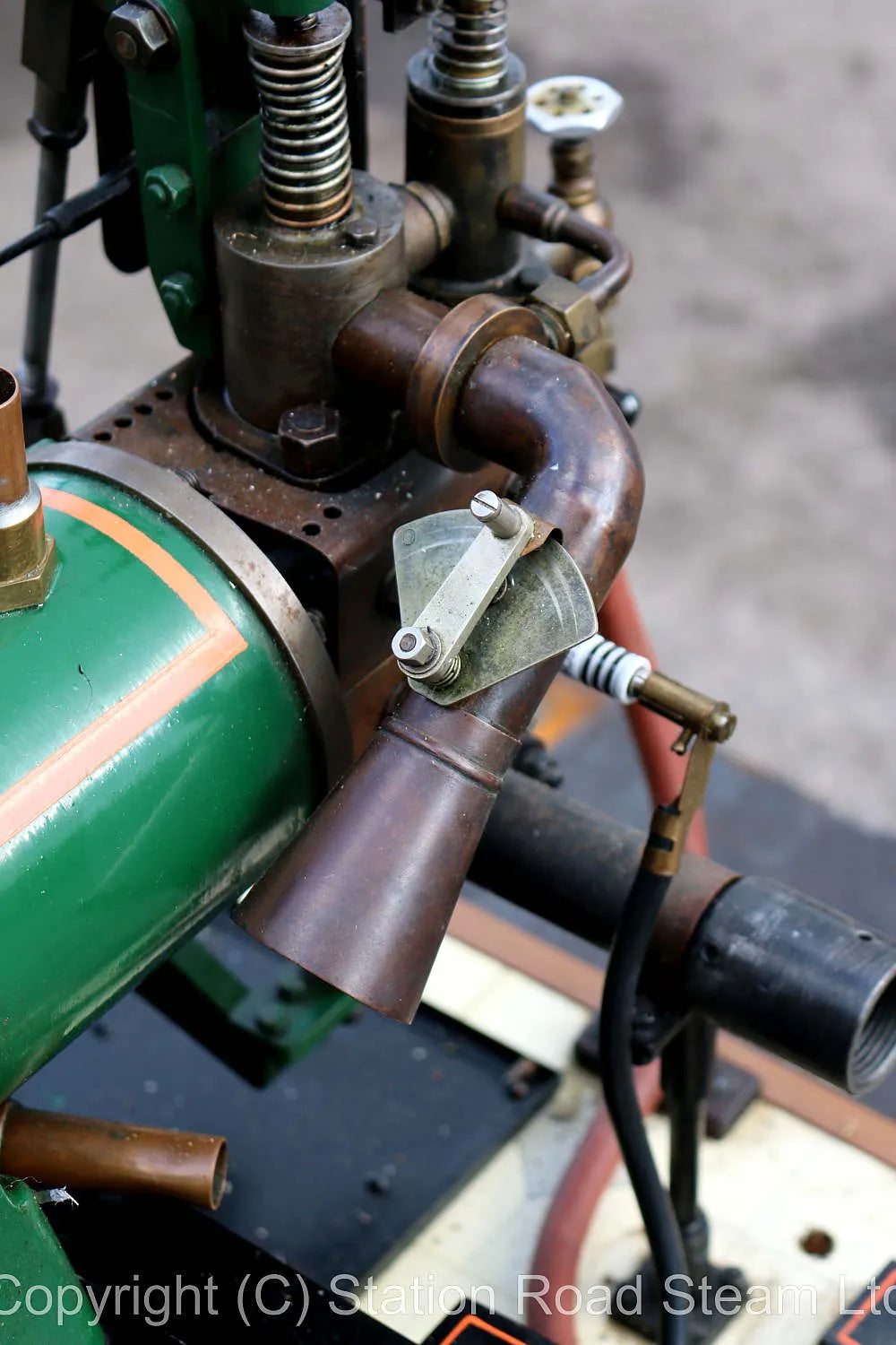 Large model open crank gas engine