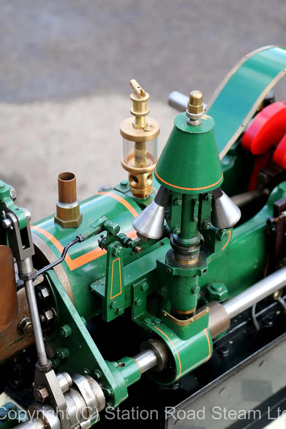Large model open crank gas engine