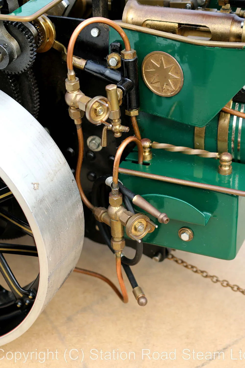 Markie gas-fired steam roller
