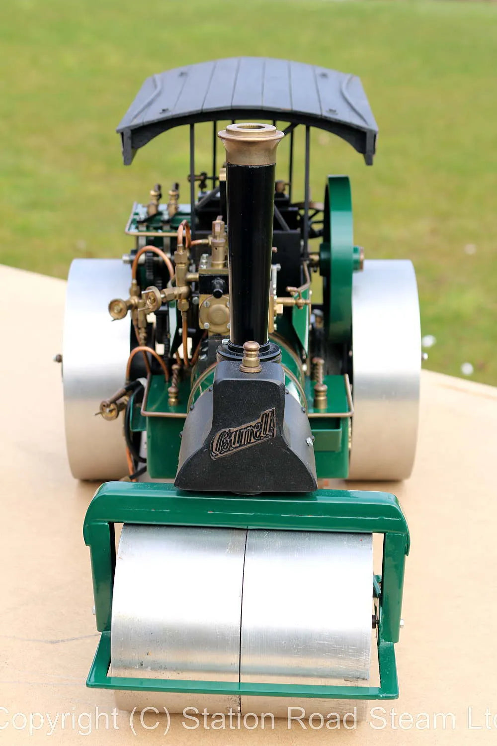 Markie gas-fired steam roller