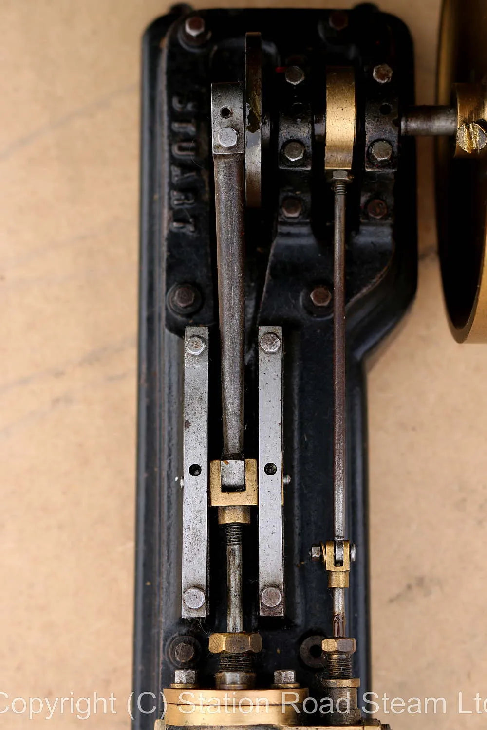 Stuart S50 with brass flywheel