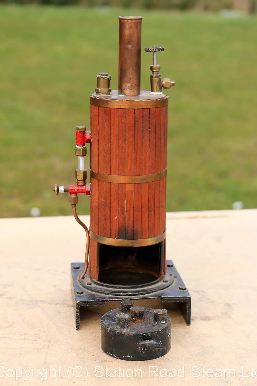 Small vertical spirit-fired boiler