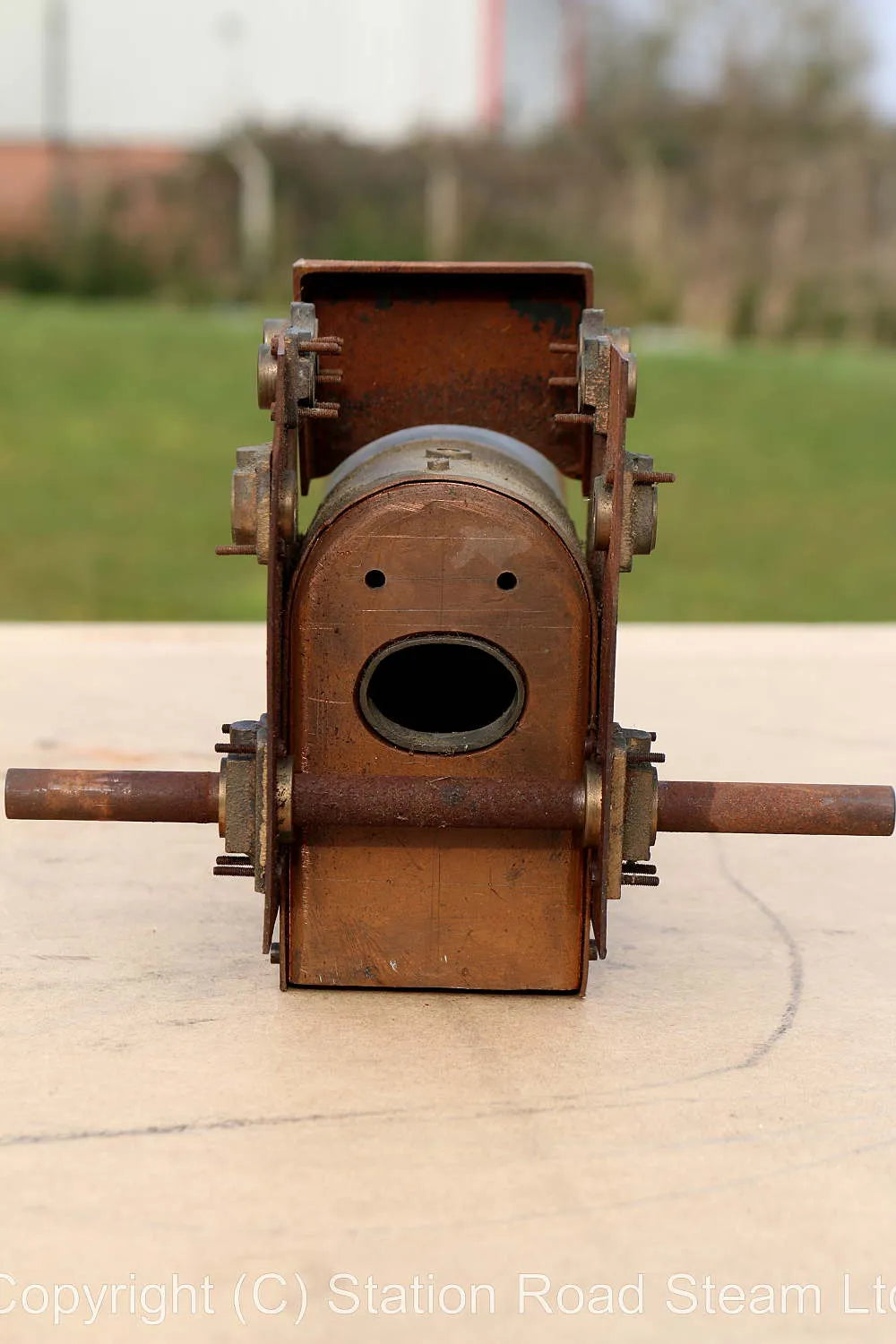 Greenly traction engine, castings, part-built boiler