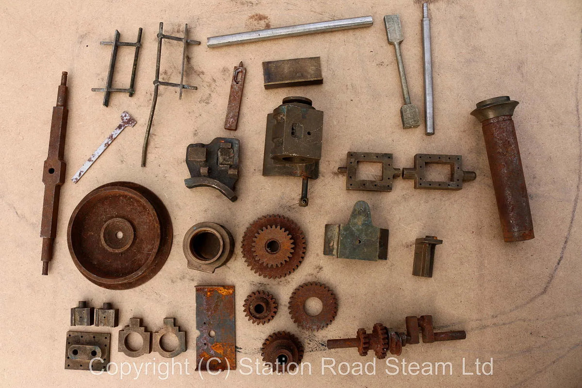 Greenly traction engine, castings, part-built boiler