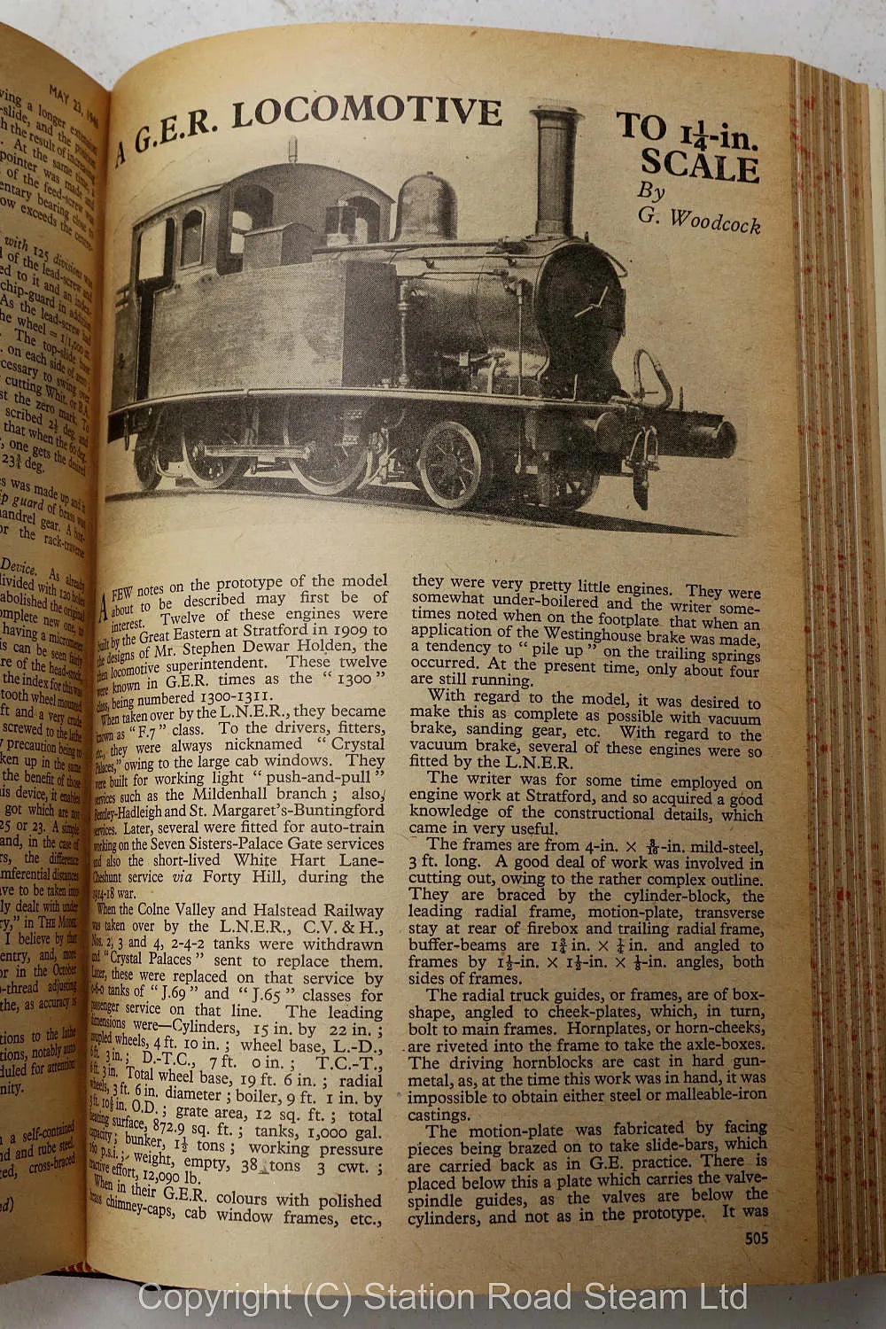 6 inch gauge Great Eastern 1300 class 2-4-0