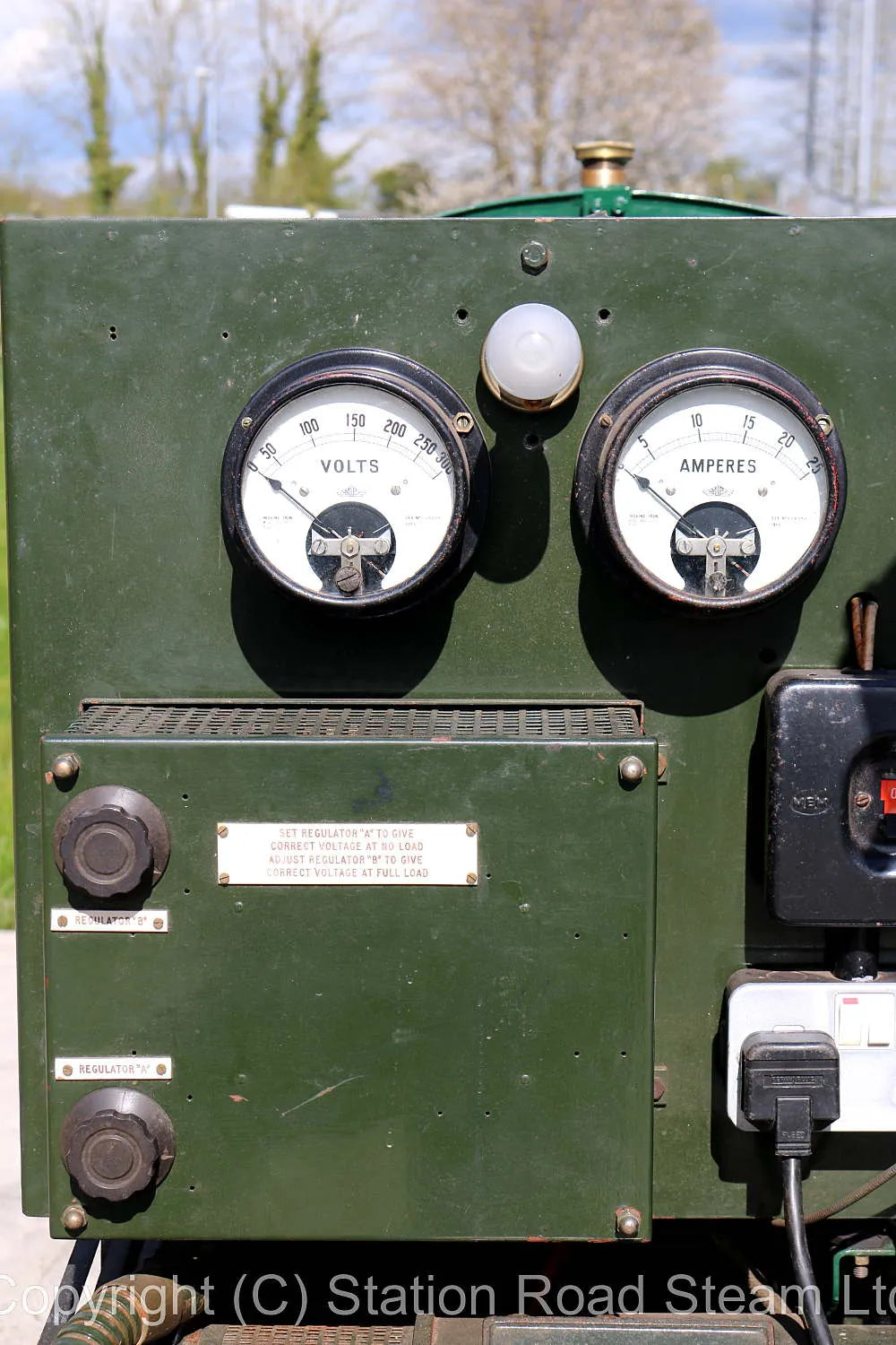 Coventry Climax generator on trailer