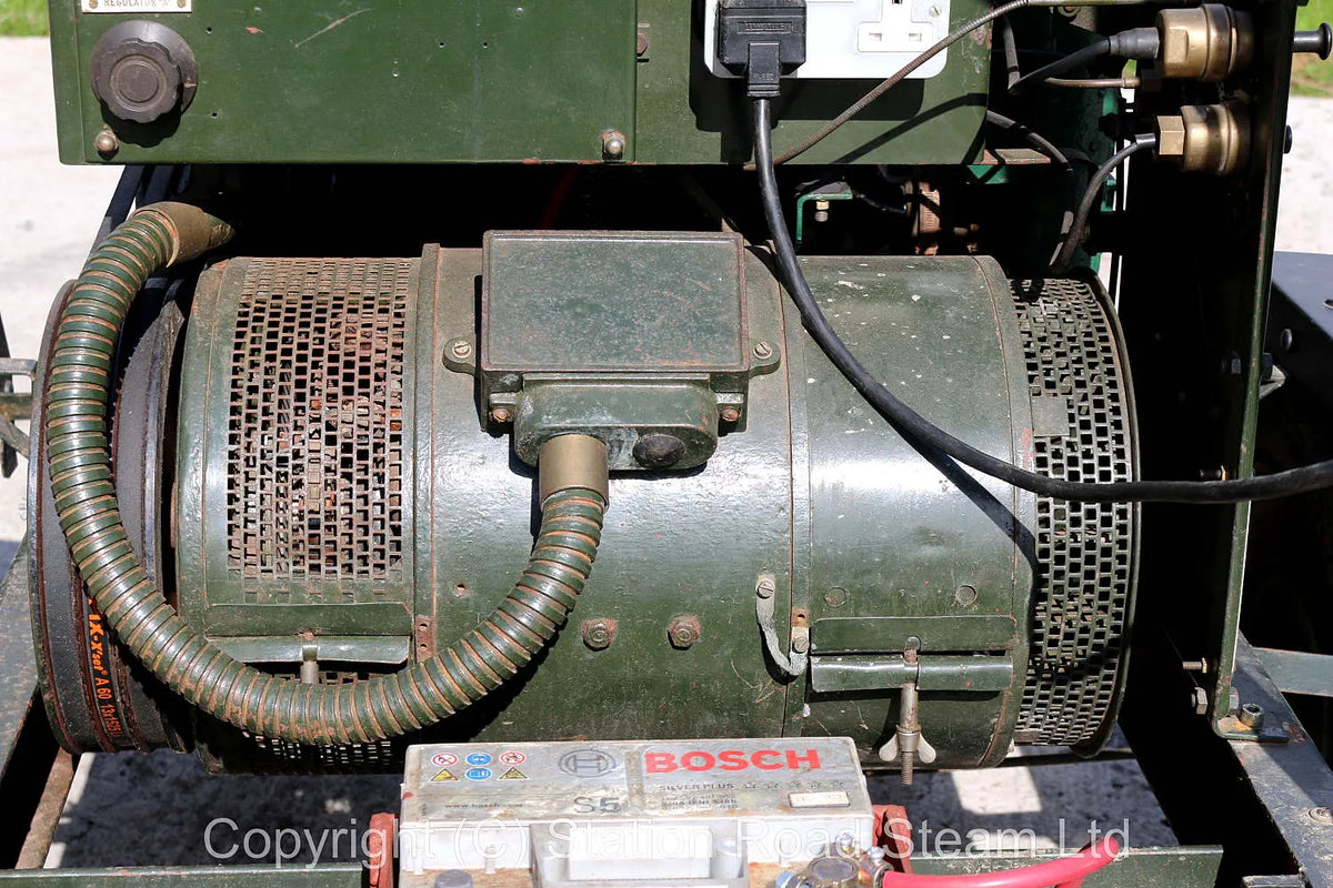 Coventry Climax generator on trailer