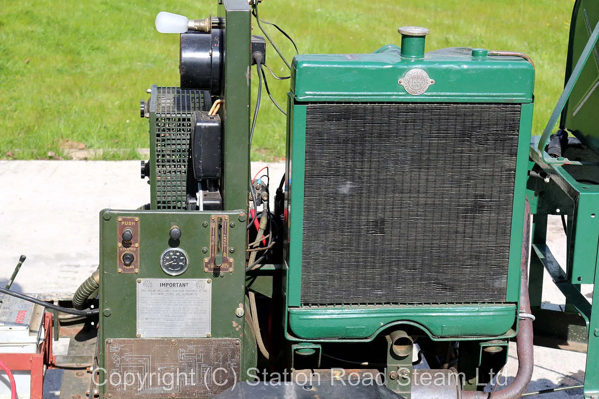 Coventry Climax generator on trailer