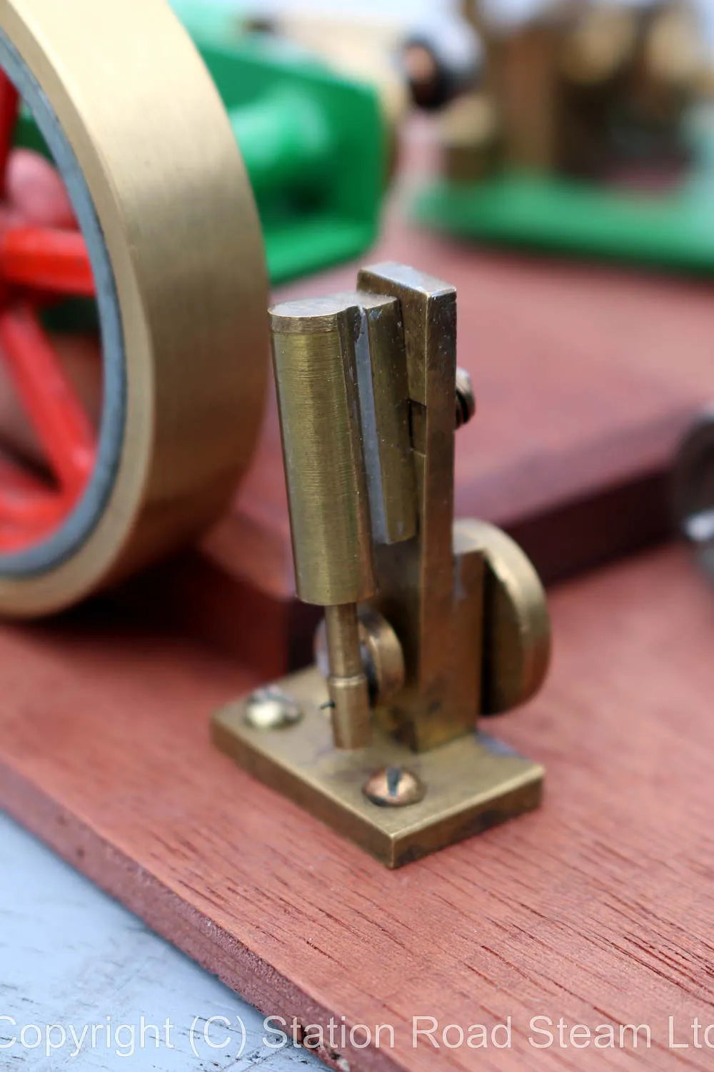 Set of six stationary engines on base board