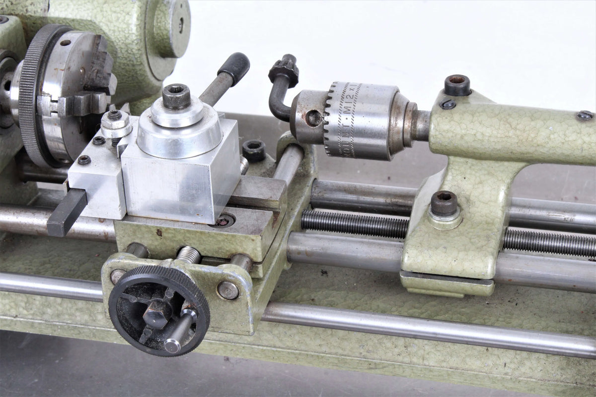 Unimat SL lathe with power feed & milling attachment