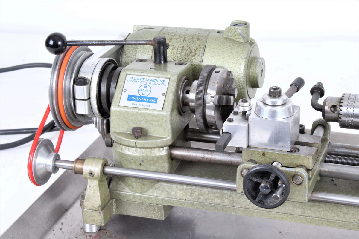 Unimat SL lathe with power feed & milling attachment