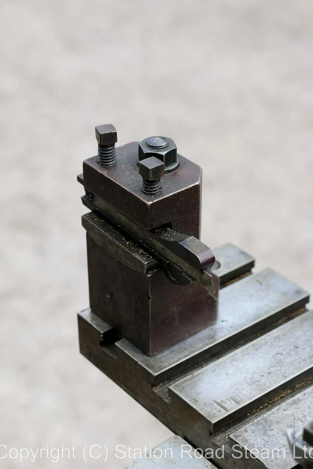 Myford Super 7B lathe on cabinet stand