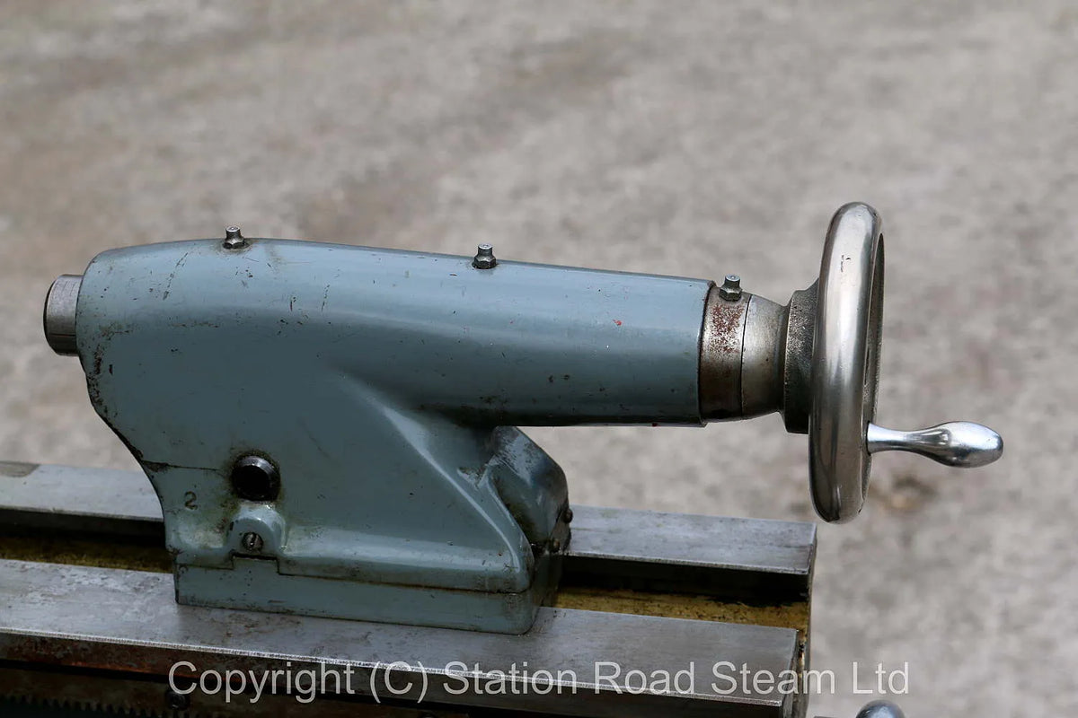 Myford Super 7B lathe on cabinet stand