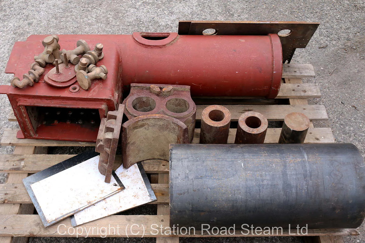 4 inch scale Fowler compound boiler & castings
