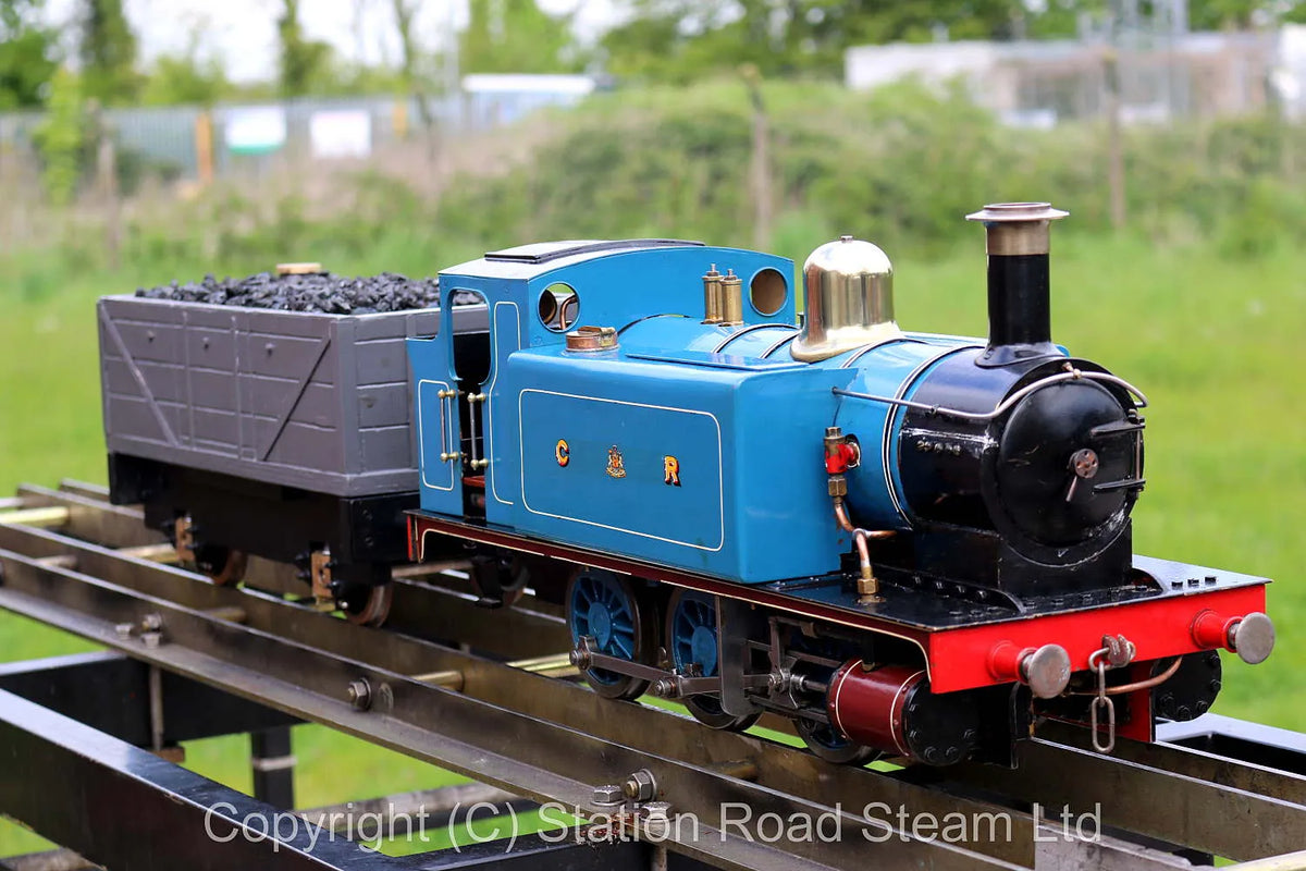 3 1/2 inch gauge "Rob Roy" 0-6-0T with coal truck