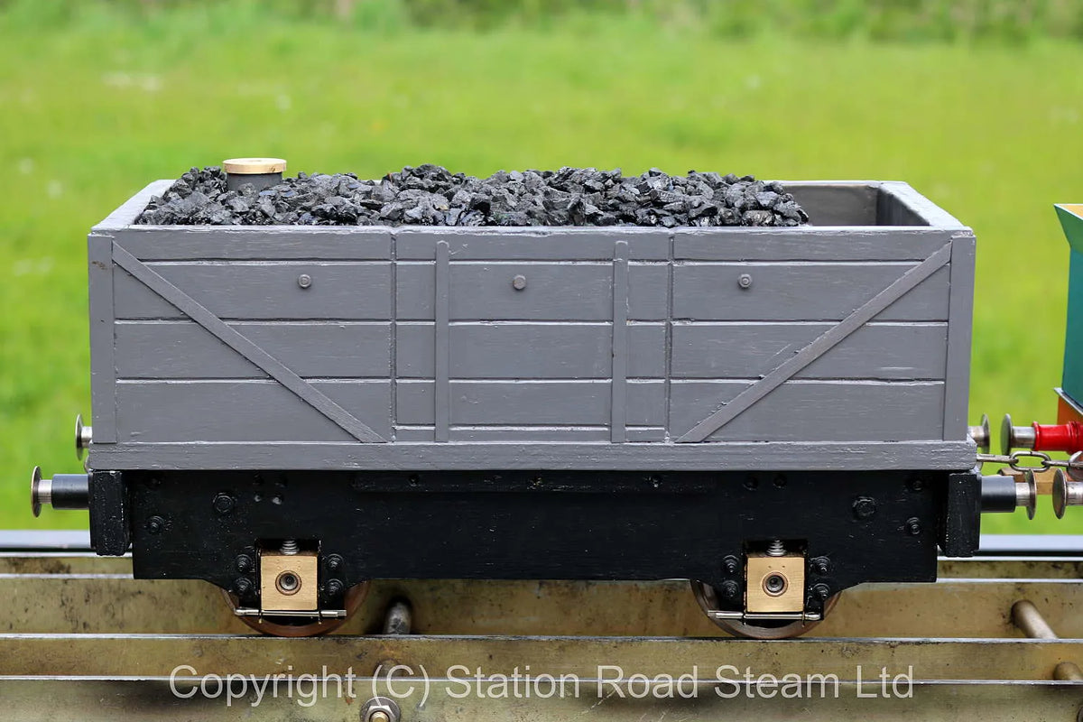 3 1/2 inch gauge "Rob Roy" 0-6-0T with coal truck