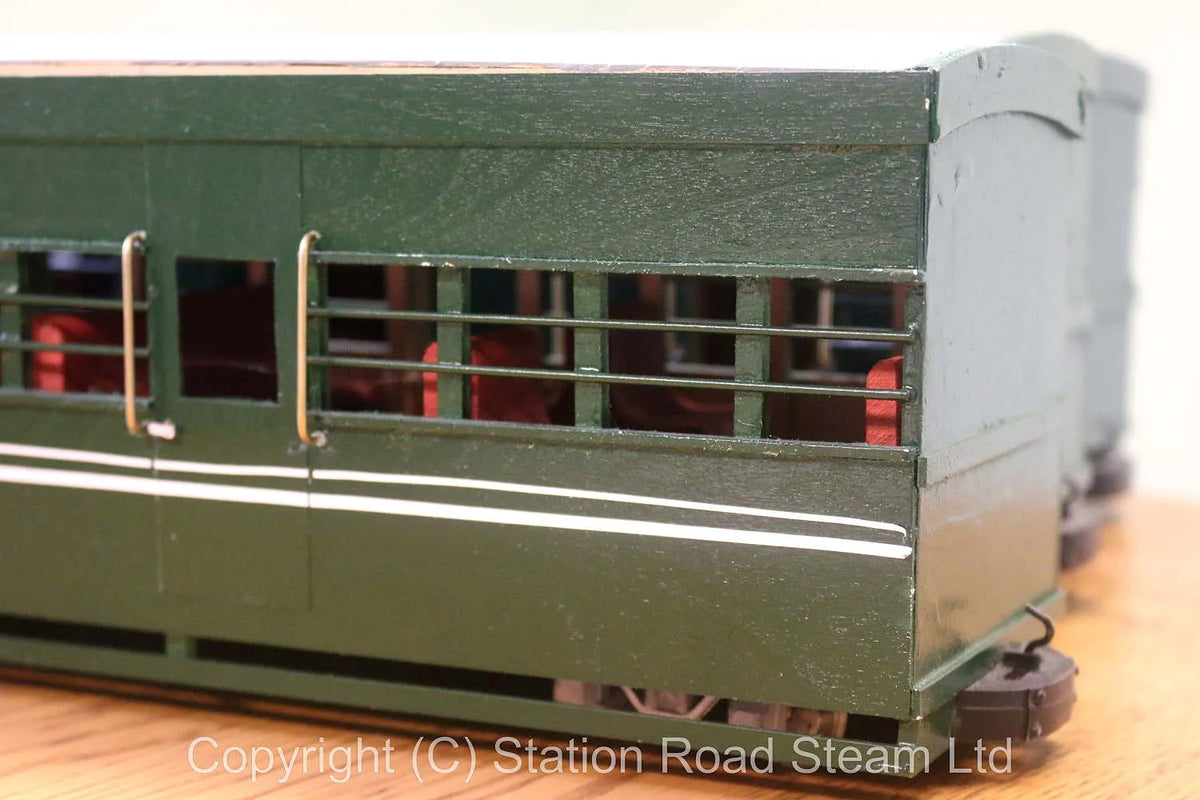 Three gauge 1 Darjeeling coaches