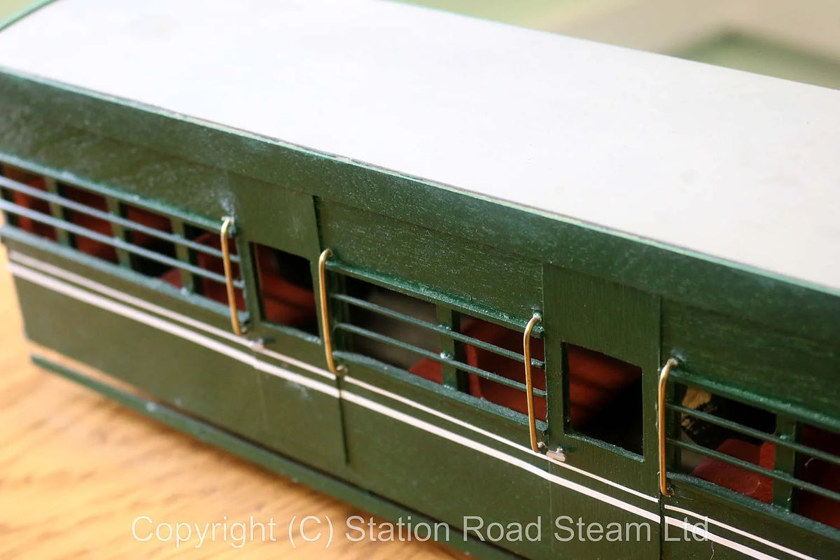 Three gauge 1 Darjeeling coaches