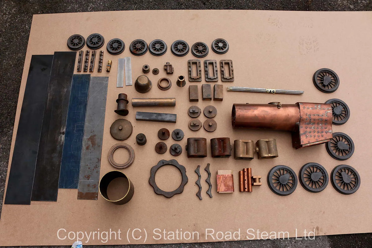 Set 5 inch gauge 78000 castings with commercial boiler