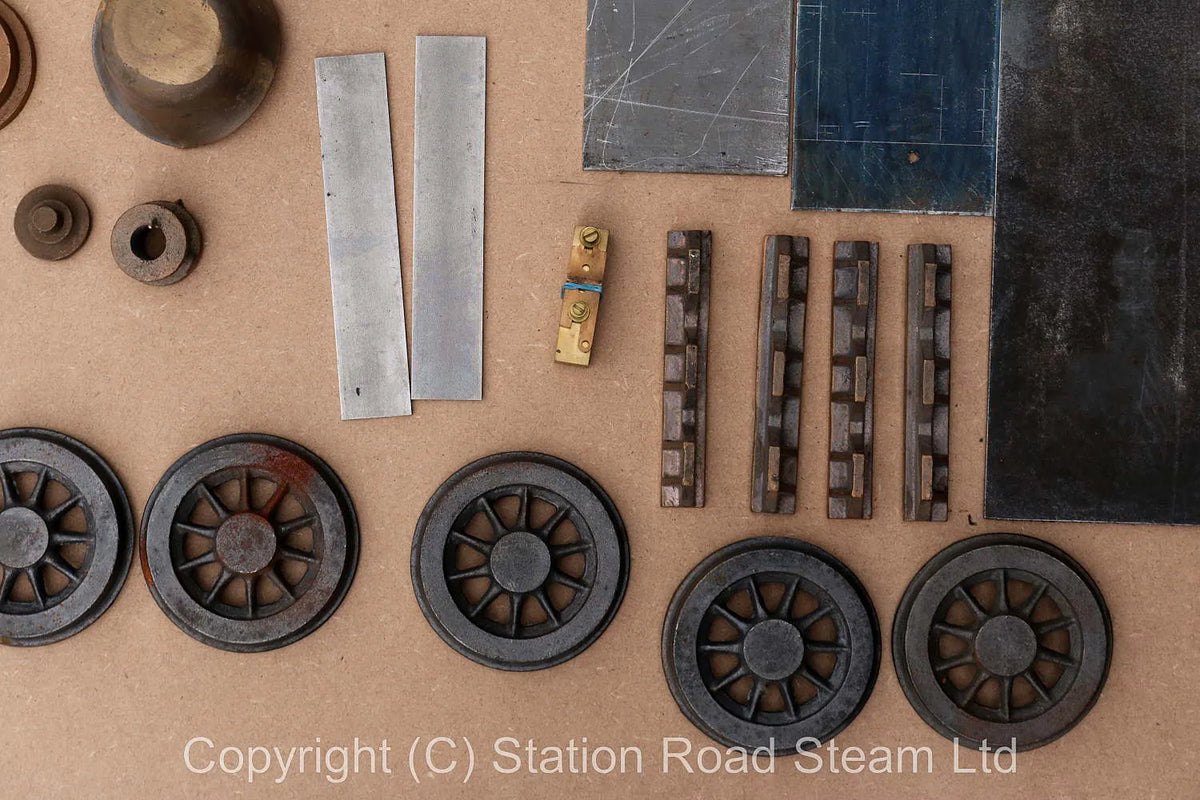 Set 5 inch gauge 78000 castings with commercial boiler