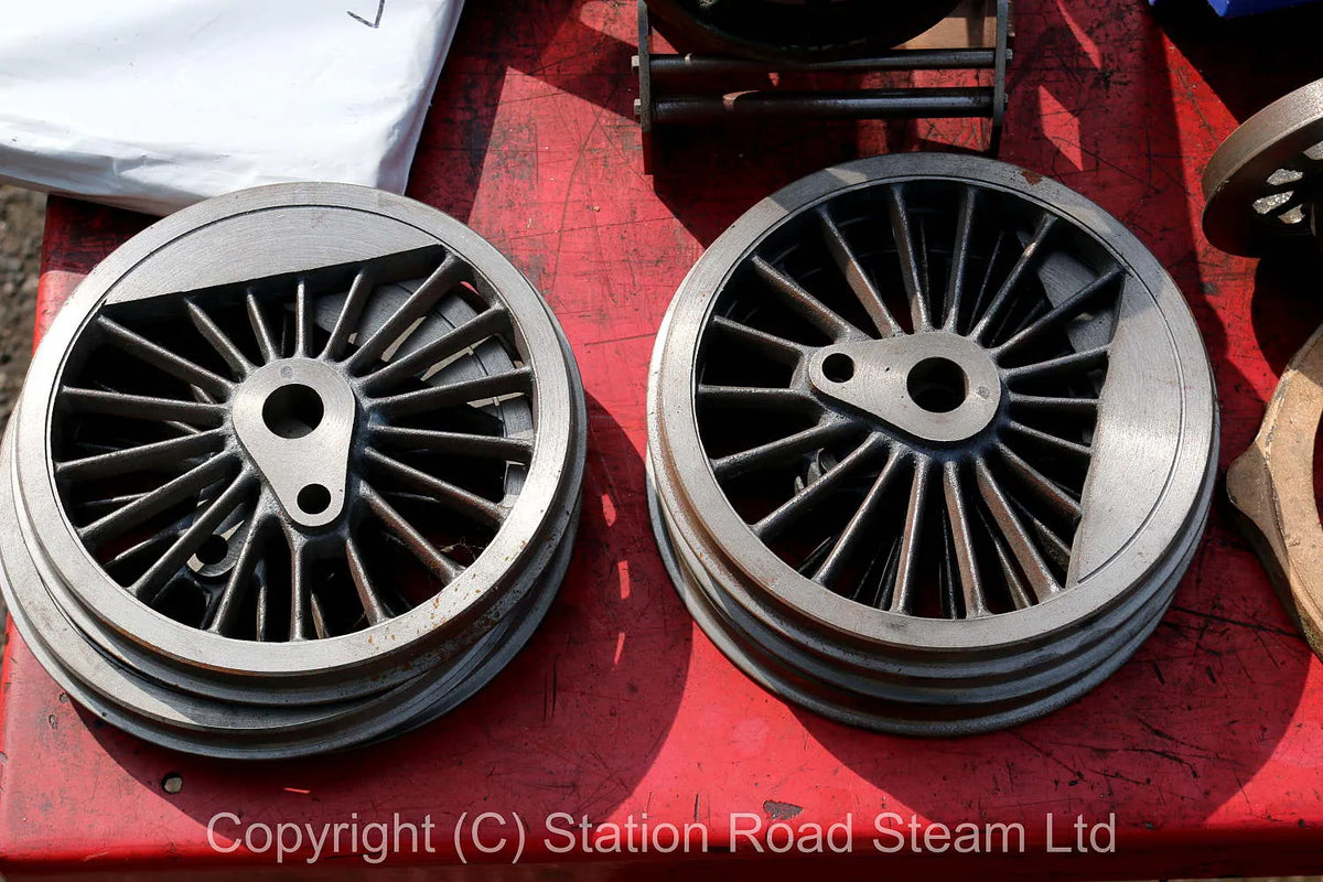 5 inch gauge B1 machined wheels, castings, frames, set new drawings