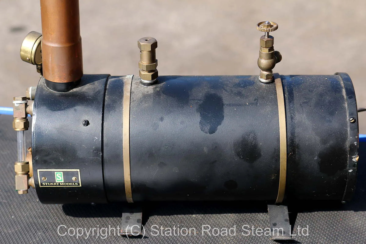 Stuart SH4 gas-fired boiler with hand pump, gas tank & burner
