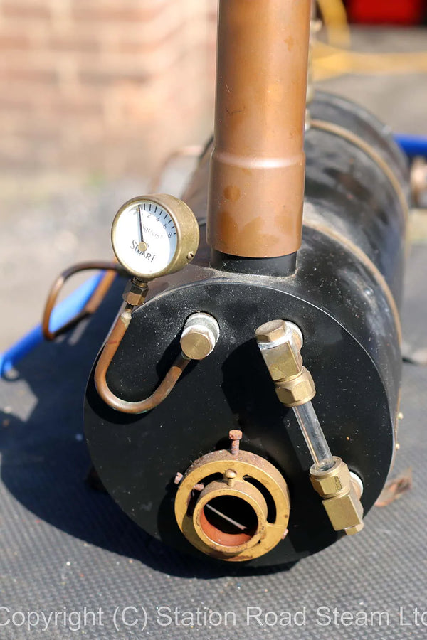 Stuart SH4 gas-fired boiler with hand pump, gas tank & burner - Station ...