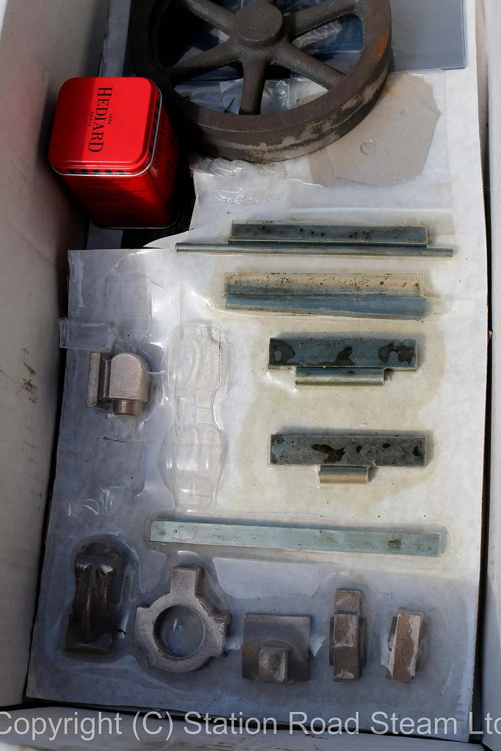 Set part-machined Stuart No.9 mill engine & feed pump castings