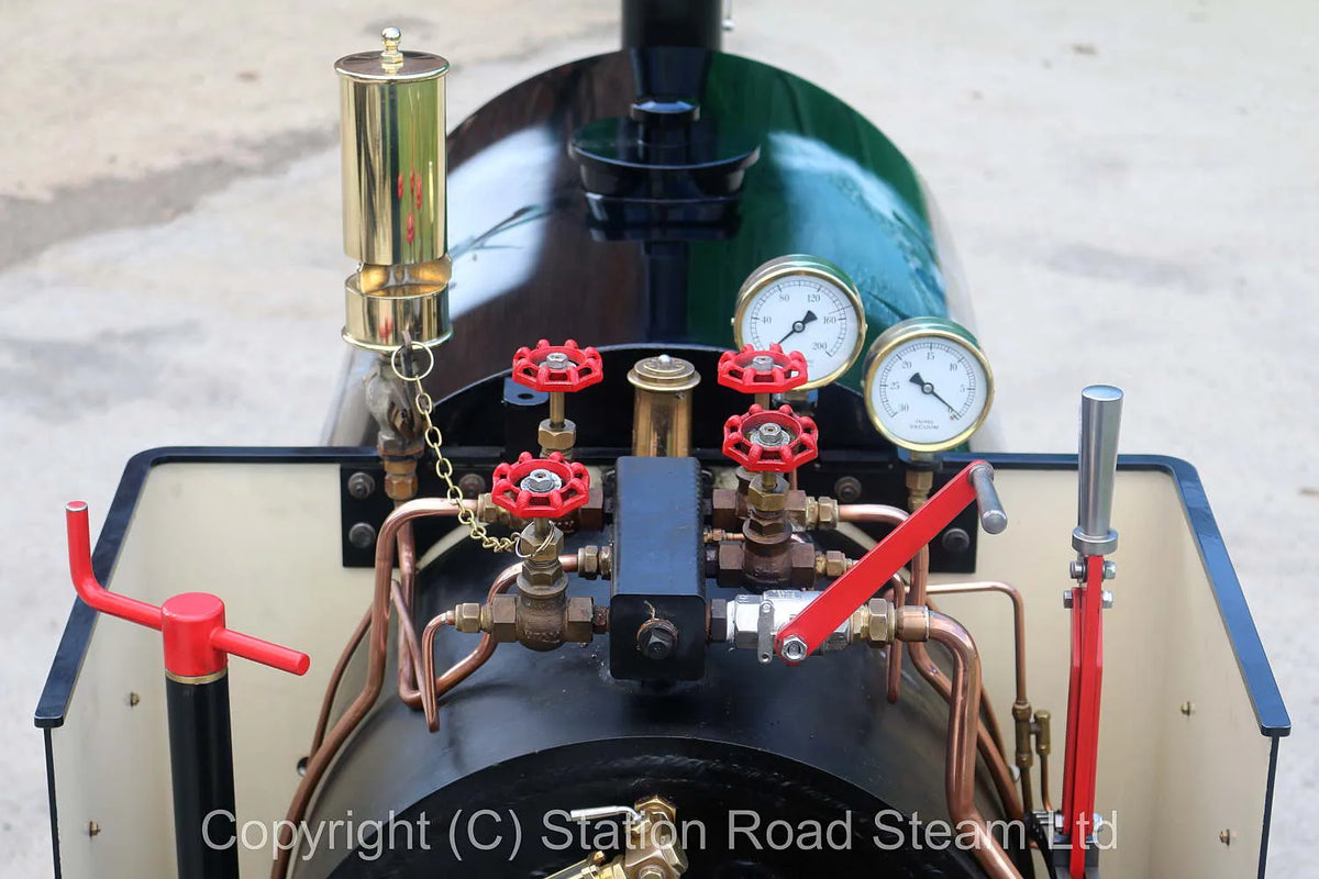 7 1/4 inch gauge "Stafford FC7 0-4-0ST Iyea" with driving truck