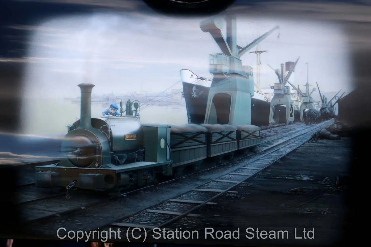 7 1/4 inch gauge "Stafford FC7 0-4-0ST Iyea" with driving truck