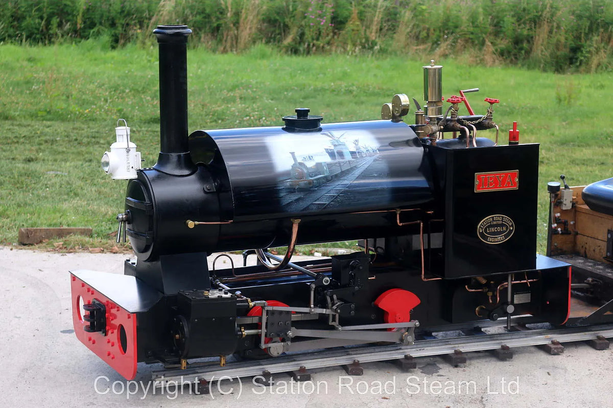 7 1/4 inch gauge "Stafford FC7 0-4-0ST Iyea" with driving truck