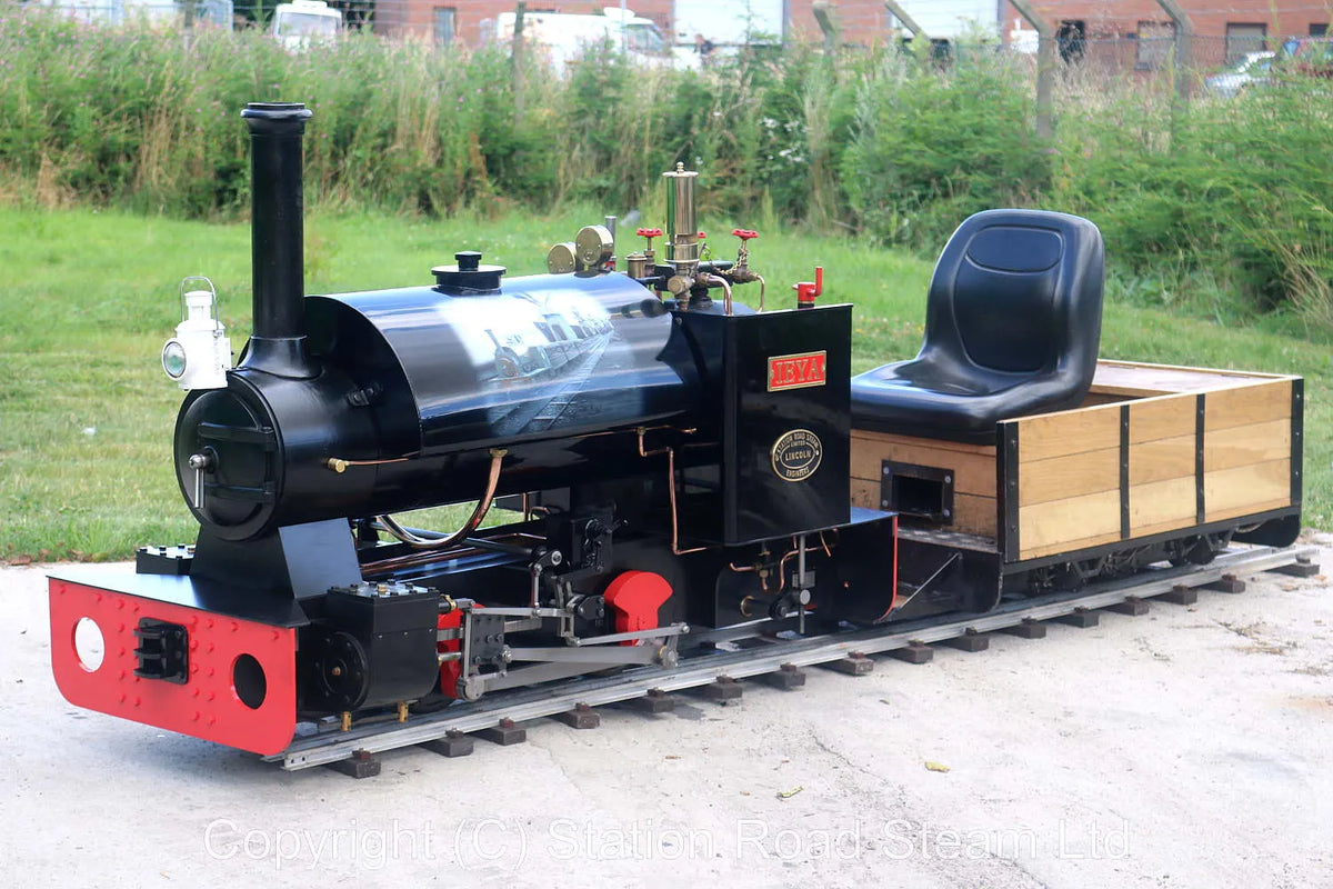 7 1/4 inch gauge "Stafford FC7 0-4-0ST Iyea" with driving truck