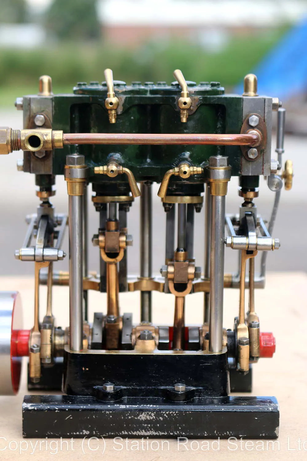 Stuart twin launch with reversing gear