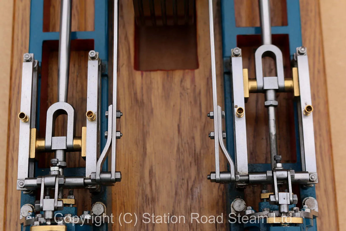 Stuart factory-machined Twin Victoria mill engine