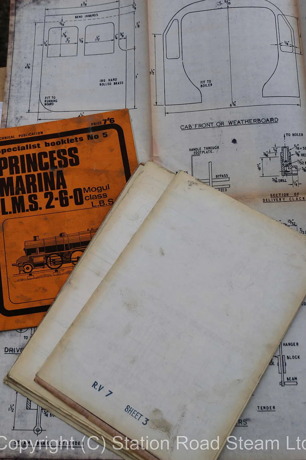 3 1/2 inch gauge "Princess Marina" castings