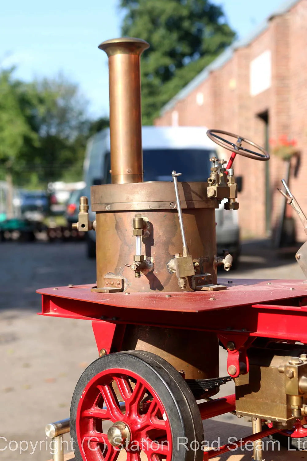 Part-built 2 inch scale Clayton steam wagon