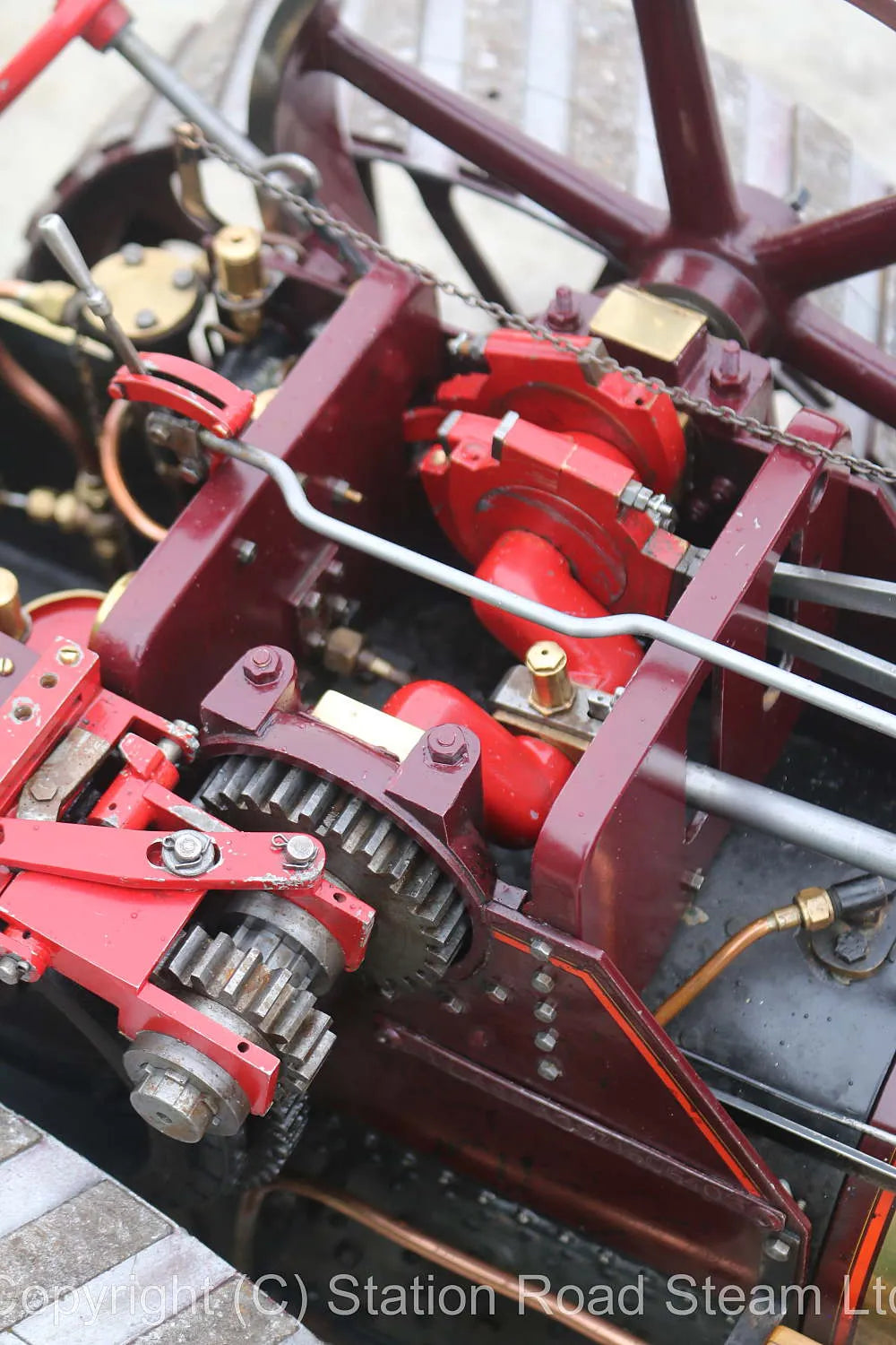3 inch scale Burrell 6nhp agricultural engine with driving truck