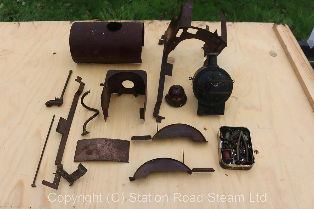3 1/2 inch gauge part-built ancient 4-4-0