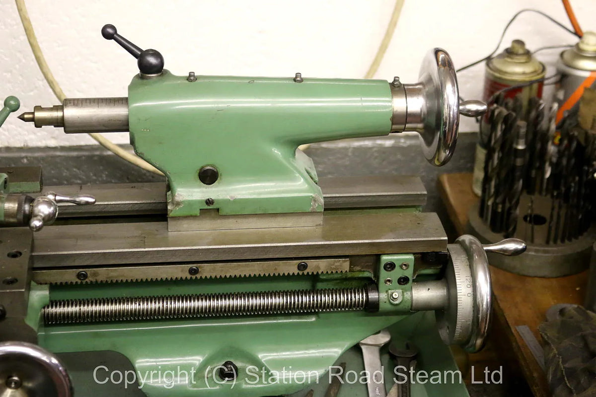 Green Myford Super 7, clutch, power cross feed