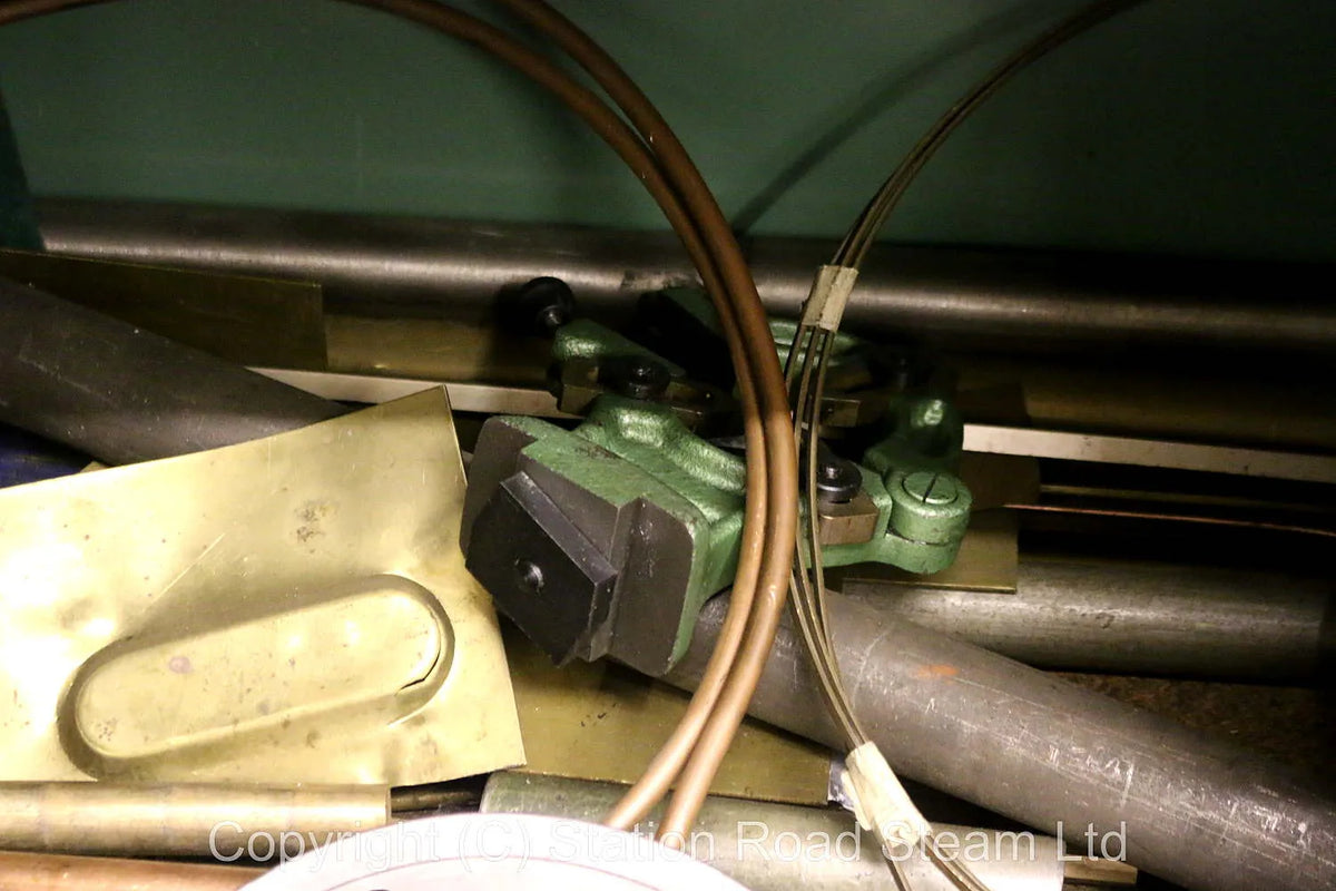 Green Myford Super 7, clutch, power cross feed