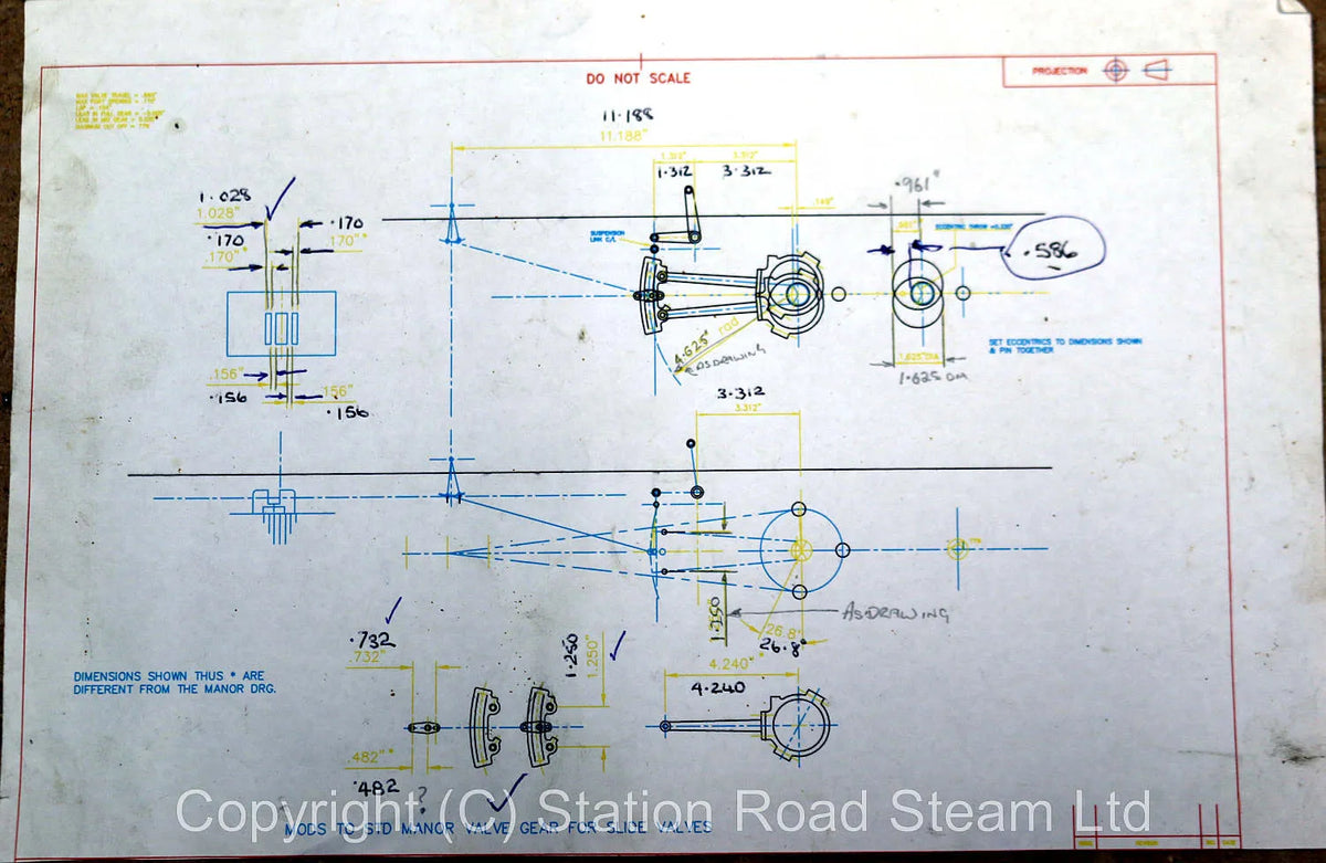5 inch gauge GWR Manor 4-6-0, chassis, tender, boiler