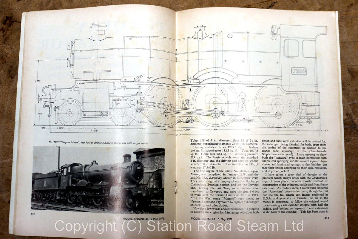 5 inch gauge GWR Manor 4-6-0, chassis, tender, boiler