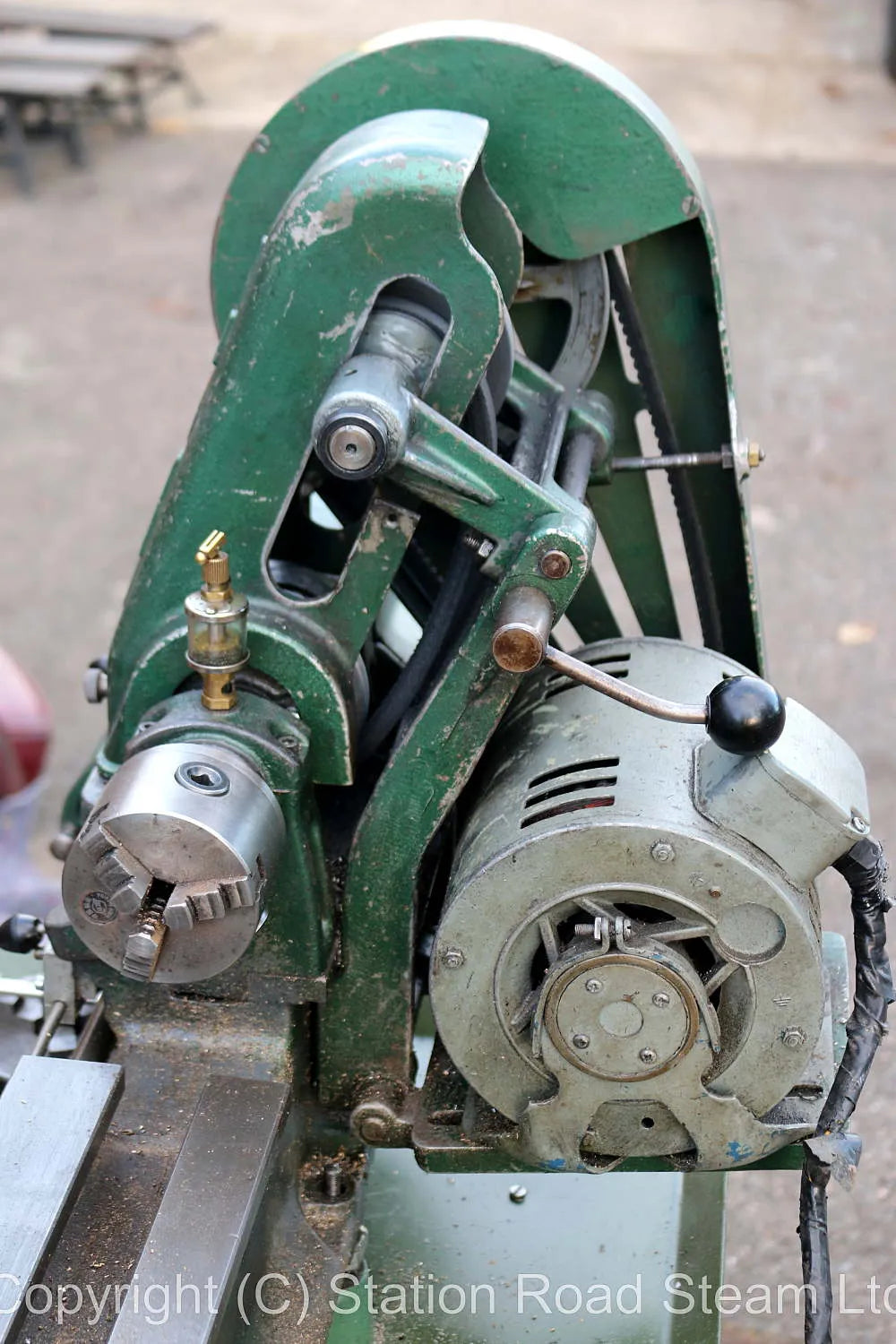 Myford ML7 lathe on stand